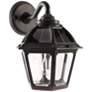 4_Gama Sonic Polaris 12" High Black Solar-Powered LED Outdoor Wall Light