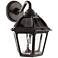 Gama Sonic Polaris 12" High Black Solar-Powered LED Outdoor Wall Light