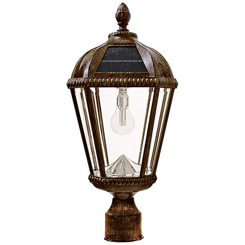 Image 2 Gama Sonic Royal Bulb 18" High Bronze Solar LED Outdoor Post Light