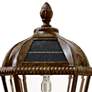 4_Gama Sonic Royal Bulb 18" High Bronze Solar LED Outdoor Post Light more views