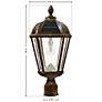 6_Gama Sonic Royal Bulb 18" High Bronze Solar LED Outdoor Post Light more views
