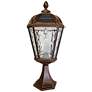 2_Gama Sonic Royal Bulb 23" Brushed Bronze Solar LED Pier Mount Light
