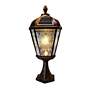 4_Gama Sonic Royal Bulb 23" Brushed Bronze Solar LED Pier Mount Light more views