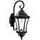 Gama Sonic Victorian Morph 21" High Black Solar LED Outdoor Wall Light