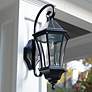 2_Gama Sonic Victorian Morph 21" High Black Solar LED Outdoor Wall Light