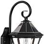 4_Gama Sonic Victorian Morph 21" High Black Solar LED Outdoor Wall Light more views