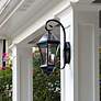 6_Gama Sonic Victorian Morph 21" High Black Solar LED Outdoor Wall Light more views