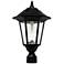 Gama Sonic Windsor 20" Black Solar LED Dusk to Dawn Outdoor Light