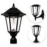 5_Gama Sonic Windsor 20" Black Solar LED Dusk to Dawn Outdoor Light more views