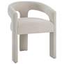 Gamarya Arm Chair (Set-2) Beige Chenille