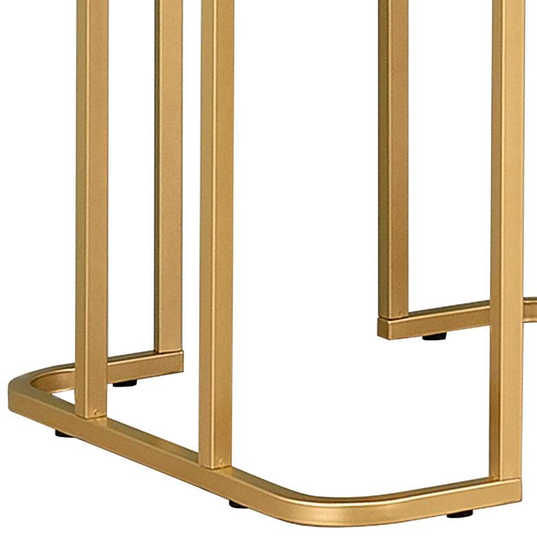 Image 3 Gambeza 23 3/4" Wide Black Gold End Table more views