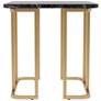 Gambeza 23 3/4" Wide Black Gold End Table