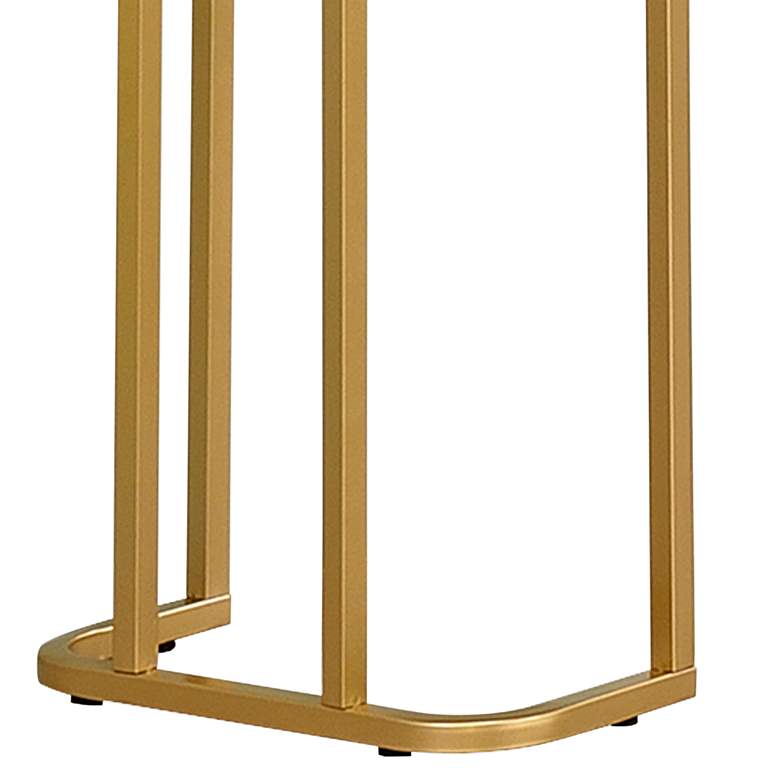 Image 3 Gambeza 47 1/4" Wide Black Gold Rectangular Console Table more views