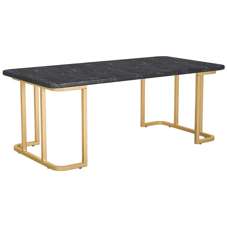 Image 6 Gambeza Black Gold 2-Piece Coffee Table Set more views