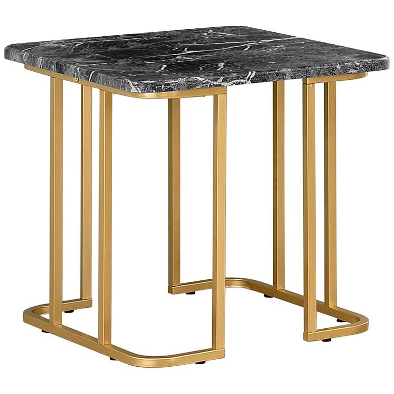 Image 6 Gambeza Black Gold 3-Piece Coffee Table Set more views