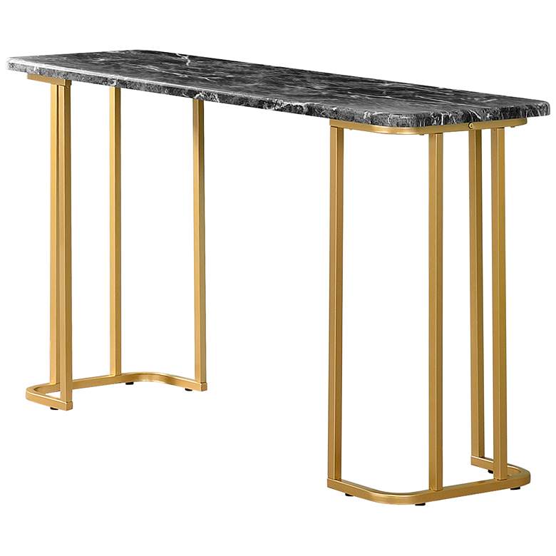 Image 7 Gambeza Black Gold 3-Piece Coffee Table Set more views