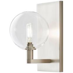 Gambit 9&quot; High Satin Nickel LED Wall Sconce