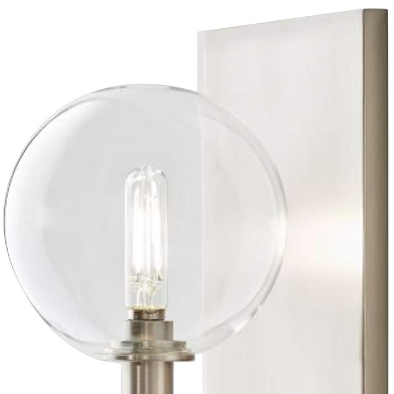 Image 2 Gambit 9 inch High Satin Nickel LED Wall Sconce more views