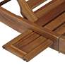 Gambo Natural Wood Adjustable Outdoor Lounger Chairs Set of 2
