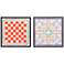 Game Night I 21" Square 2-Piece Framed Giclee Wall Art Set
