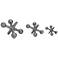Game of Jacks Industrial Metal Decor Accents - Set of 3