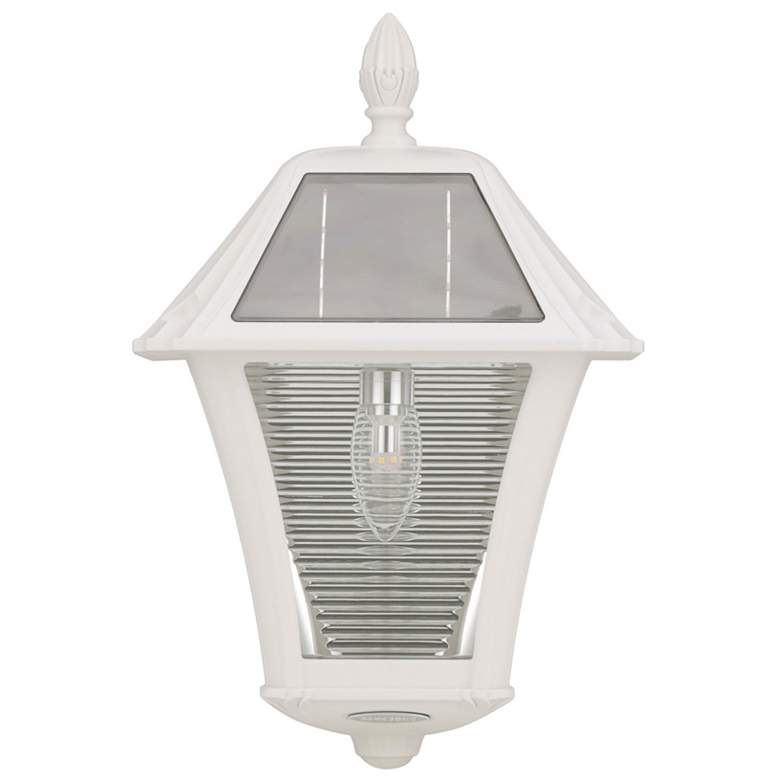 Image 6 Gamma Sonic Baytown II 15" High White LED Solar Wall Lights Set of 2 more views