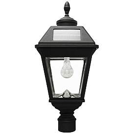 Image1 of Gamma Sonic Imperial 22 1/2" High Black Solar Powered LED Post Light