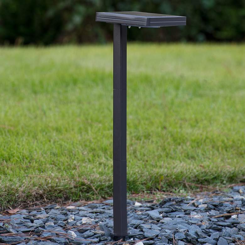 Image 5 Gamma Sonic Kelin 26 3/4" Bronze LED Solar Outdoor Lights Set of 2 more views