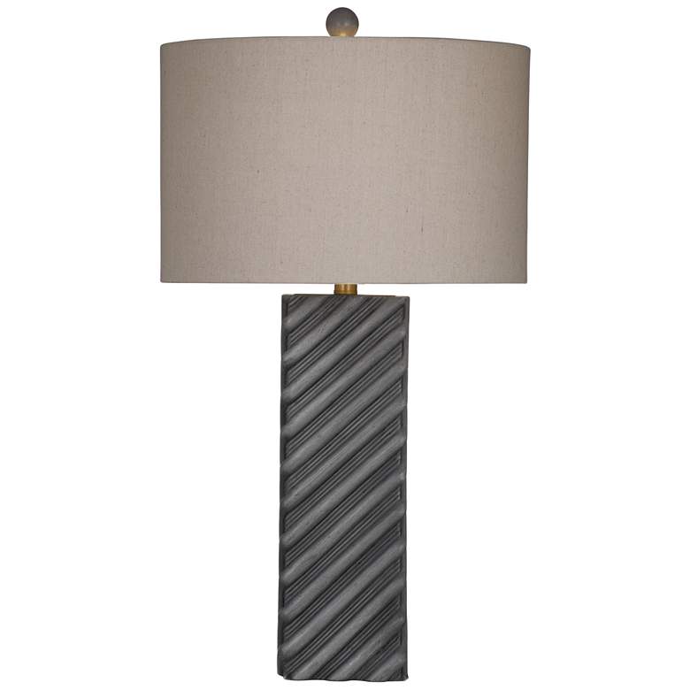 Image 1 Gannex 28" Modern Styled Gray Table Lamp