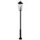 Gannon 134 3/4"H Black 5-Light Outdoor Post Light with Base