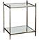 Gannon 23" Wide Glass and Mirror End Table