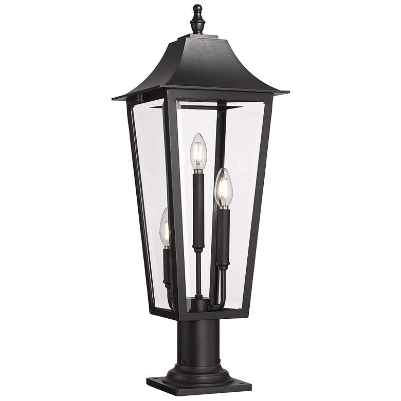 Image 1 Gannon 28 3/4" High Black Outdoor Post Light