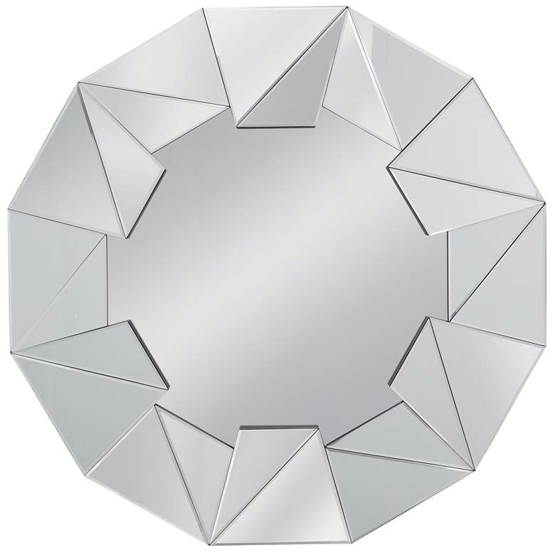Image 1 Gannon 40"H Contemporary Styled Wall Mirror