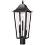 Thumbnail1 of Gannon by Z-Lite Black 10 inch 3 Light Outdoor Post Mount Fixture
