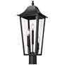 Thumbnail2 of Gannon by Z-Lite Black 10 inch 3 Light Outdoor Post Mount Fixture more views