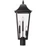 Thumbnail3 of Gannon by Z-Lite Black 10 inch 3 Light Outdoor Post Mount Fixture more views