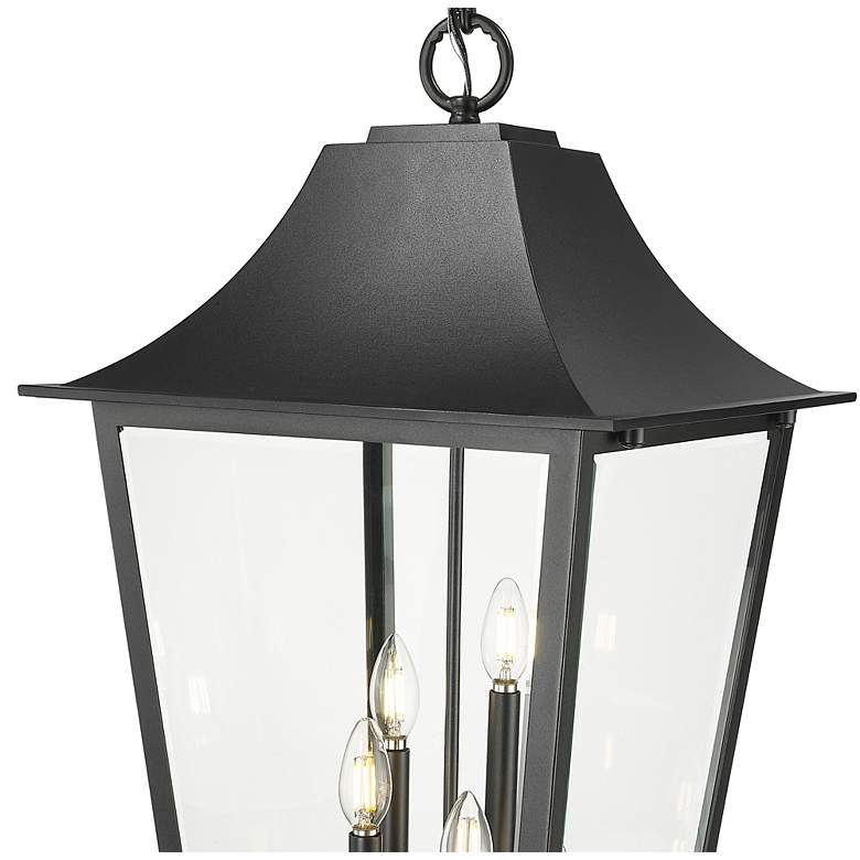 Image 6 Gannon by Z-Lite Black 16 inch 5 Light Outdoor Chain Mount Ceiling Fixture more views