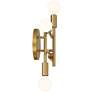 Gansett 10 1/4" High Warm Antique Brass 4-Light Wall Sconce