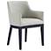 Gansevoort Modern Faux Leather Dining Armchair in Stone Grey