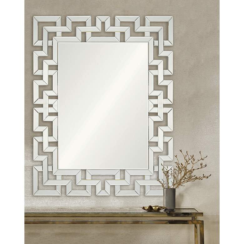 Garance Intricate 39 inch x 48 inch Rectangular Wall Mirror