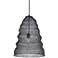 Garatun 12"W Brushed Gray Mesh Metal Mini Pendant Light