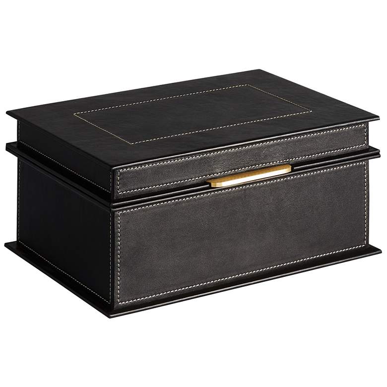 Image 1 Garcia Box - Black - Brass - Large