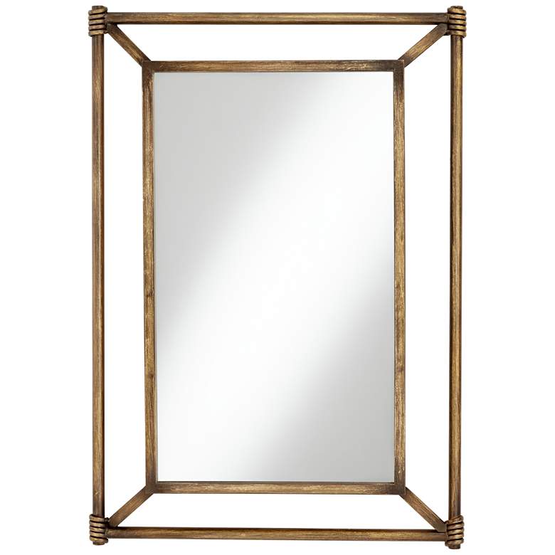 Image 1 Garcon Bronze 26 1/2 inch x 38 inch Rectangular Wall Mirror