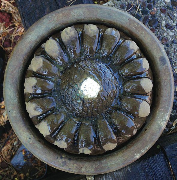 Image 2 Garden Birds 19" High Patio Bubbler Fountain with LED Light - Made to Order more views