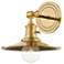 Garden City 1 Light Wall Sconce Ag Brass