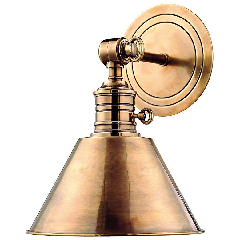 Image 1 Garden City Aged Brass Adjustable Wall Sconce