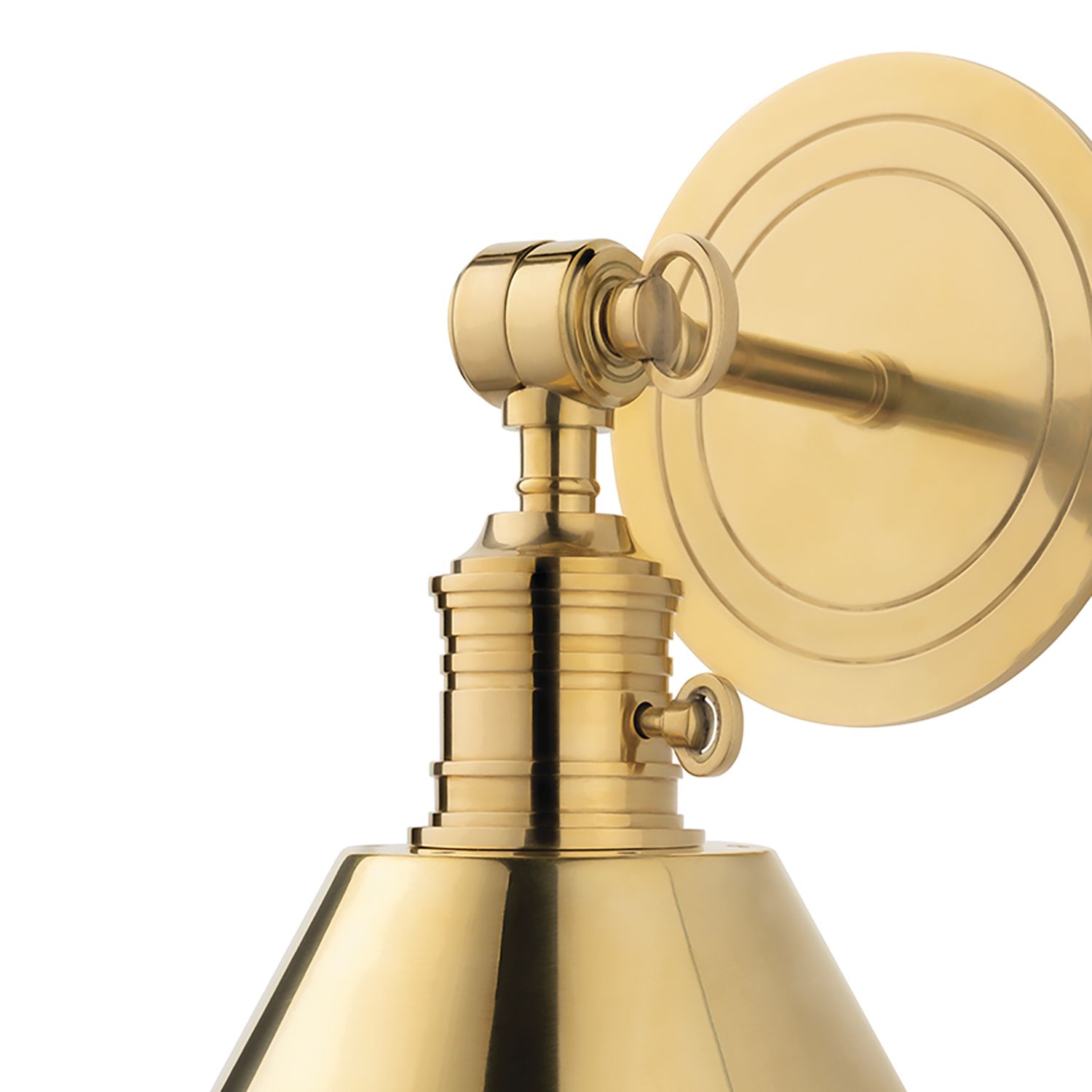Thumbnail2 of Garden City Aged Brass Adjustable Wall Sconce more views