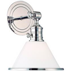 Garden City Polished Nickel Adjustable Wall Sconce