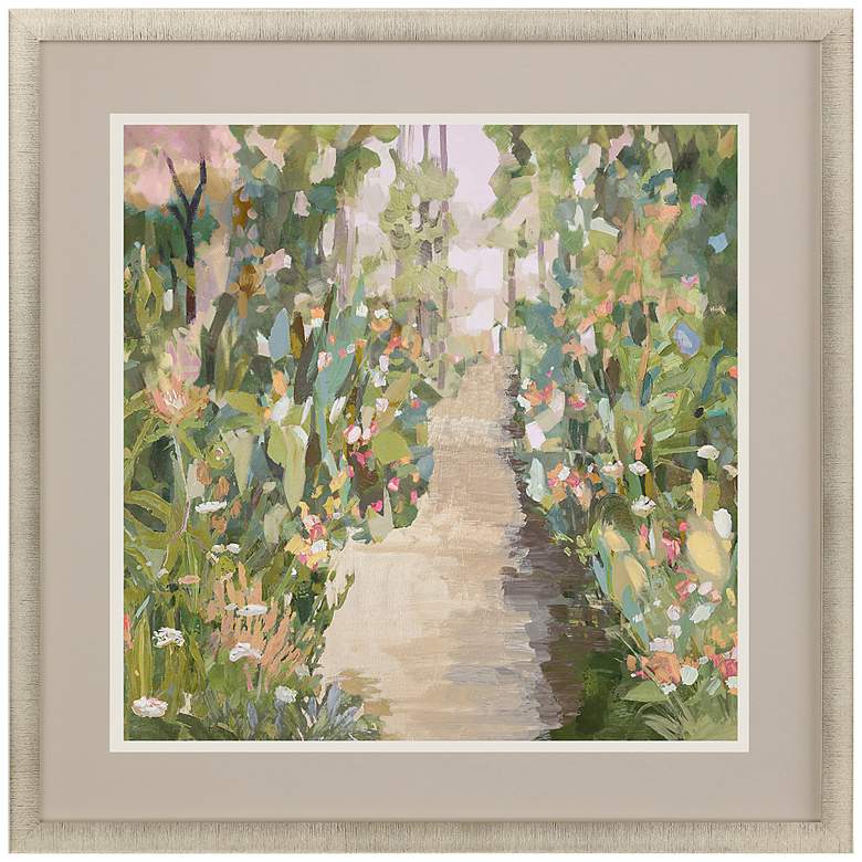 Image 3 Garden Delight - Lane 41" Square Giclee Framed Wall Art