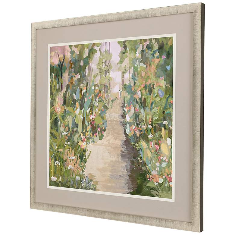 Image 5 Garden Delight - Lane 41" Square Giclee Framed Wall Art more views
